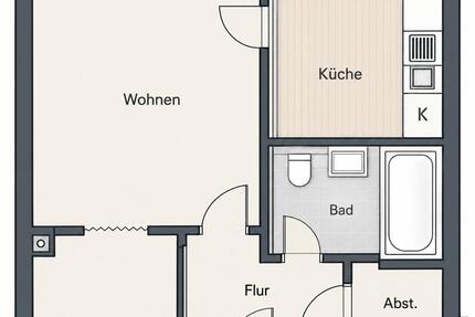 Wohnung Hamburg Stellingen - 1 Zimmer, 32 m&sup2;, 820&euro; | Angebot:27643661