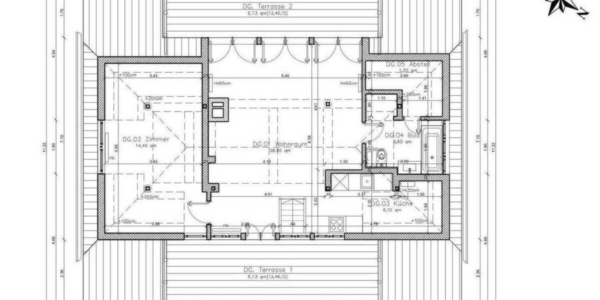 Etagenwohnung Hamburg Othmarschen - 2 Zimmer, 73 m&sup2;, 498.000&euro; | Angebot:24873816