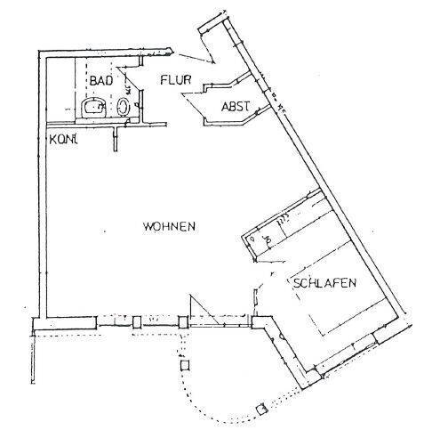 Käuferprovisionsfrei: Vermietete 2 Zi-ETW mit Balkon!