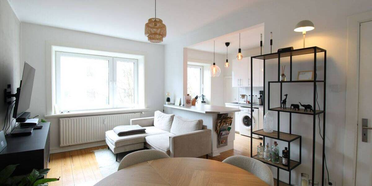Etagenwohnung Hamburg Winterhude - 2 Zimmer, 61 m&sup2;, 429.000&euro; | Angebot:26556319
