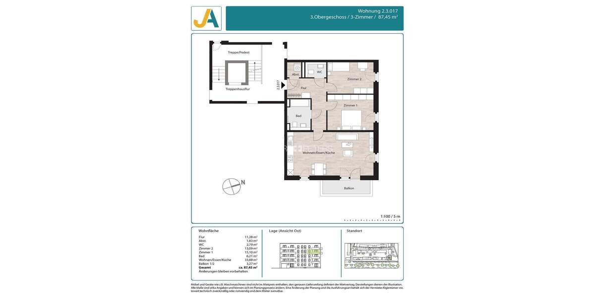+ Zuhause ist es am schönsten + 3 zimmer