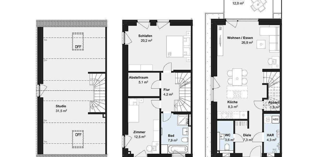 Doppelhaushälfte Norderstedt Harksheide - 4 Zimmer, 136 m&sup2;, 684.900&euro; | Angebot:25475967