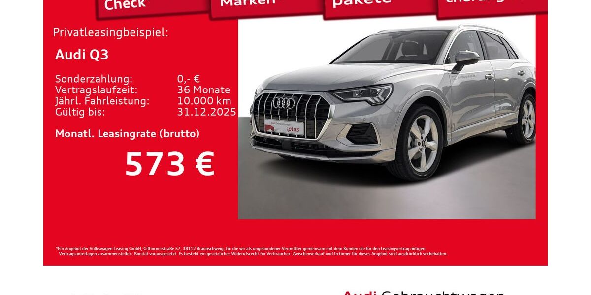 Audi Q3 2.911 km 44.811 € Hamburg 22529