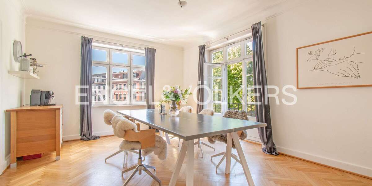 Etagenwohnung Hamburg Eppendorf - 4.5 Zimmer, 130 m&sup2;, 1.195.000&euro; | Angebot:26947271