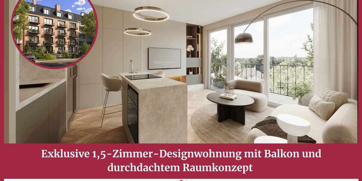Etagenwohnung Hamburg Harvestehude - 1.5 Zimmer, 34 m&sup2;, 469.000&euro; | Angebot:26816064