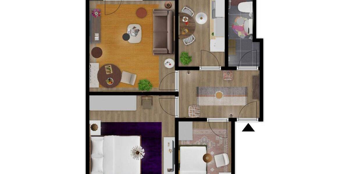 Etagenwohnung Hamburg Hamm - 3 Zimmer, 54 m&sup2;, 769&euro; | Angebot:26686590