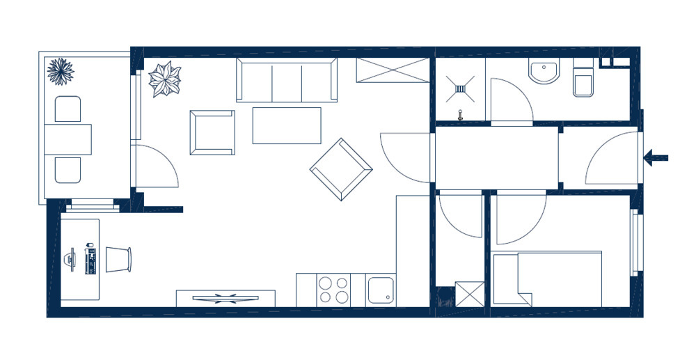 Hallerstraße! 1,5 Zimmer Apartment nebst Balkon & Tiefgaragenstellplatz!