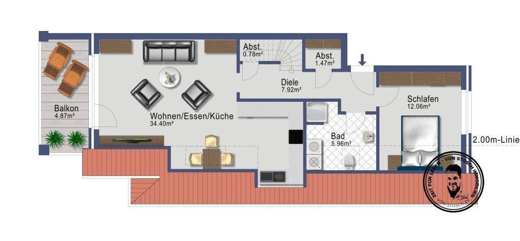 von Stosch Immobilien 3 ZI Maisonette WHG mit Carport in Halstenbek zu mieten 3 zimmer