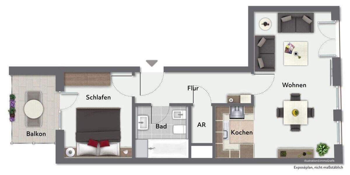 Etagenwohnung Hamburg Harvestehude - 2 Zimmer, 51 m&sup2;, 449.000&euro; | Angebot:25898900