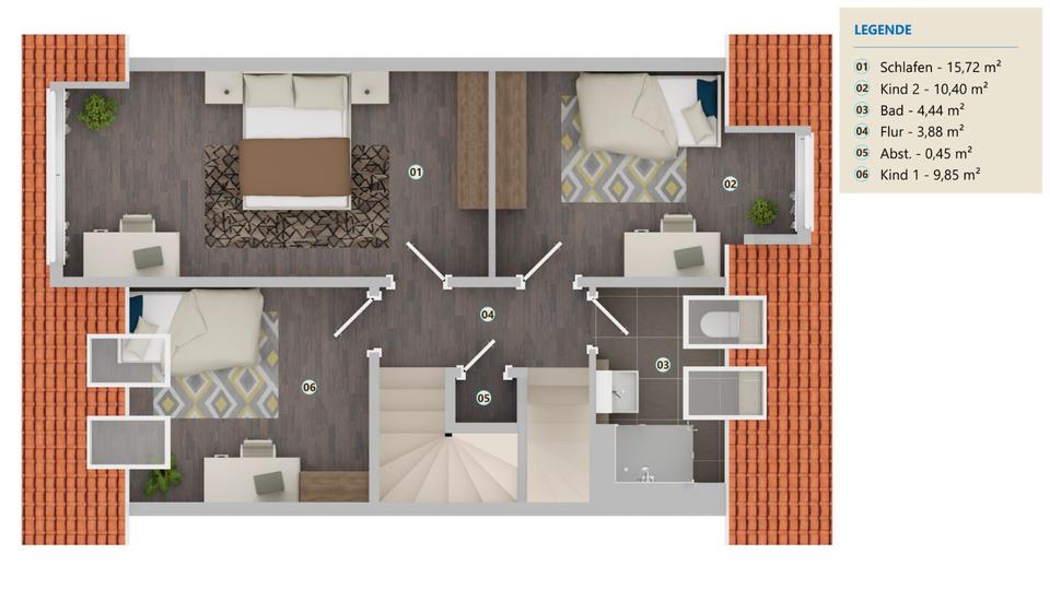 Reihenhaus Trittau - 5 Zimmer, 125 m&sup2;, 1.900&euro; | Angebot:24136784