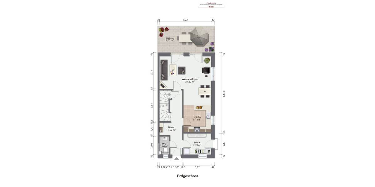 Doppelhaushälfte Hamburg Lemsahl-Mellingstedt - 4 Zimmer, 125 m&sup2;, 2.250&euro; | Angebot:26741949