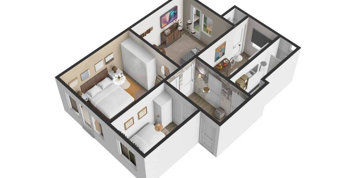 Etagenwohnung Hamburg Hamm - 3 Zimmer, 54 m&sup2;, 769&euro; | Angebot:26289860