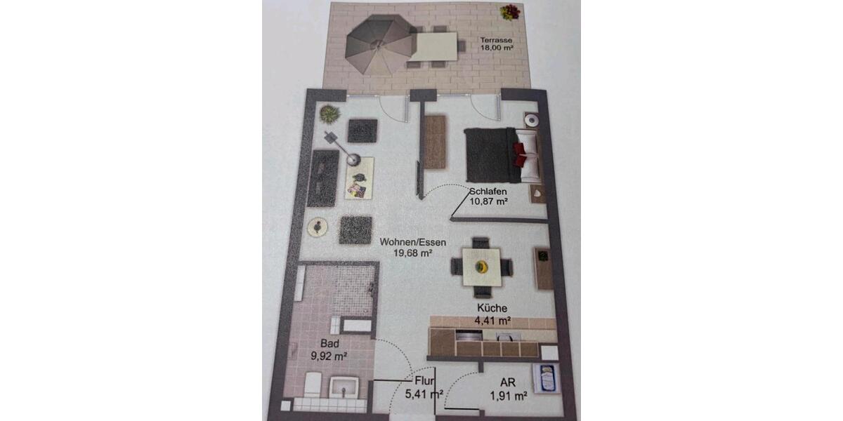 Erdgeschoßwohnung Buxtehude - 2 Zimmer, 57 m&sup2;, 240.000&euro; | Angebot:27164117