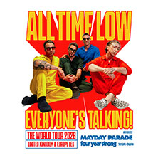 All Time Low - Everyone's Talking! Tour 31.01.2026 Grosse Freiheit 36
