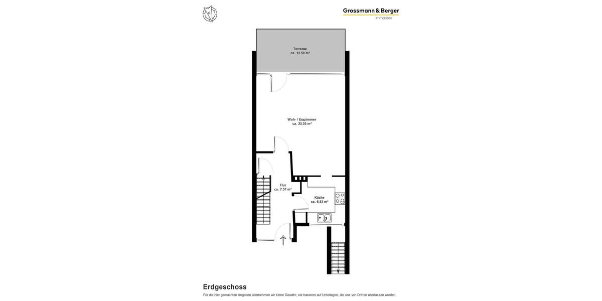 Reihenmittelhaus Hamburg Langenhorn - 2 Zimmer, 75 m&sup2;, 295.000&euro; | Angebot:26594790