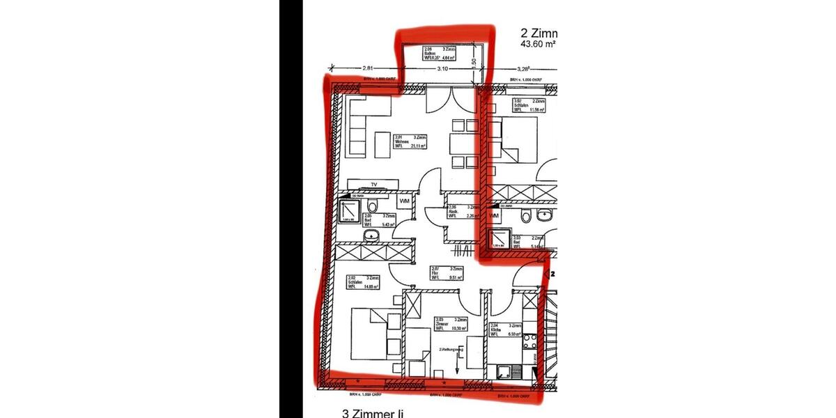 Etagenwohnung Hamburg Bergedorf - 3 Zimmer, 73 m&sup2;, 1.488&euro; | Angebot:25328575