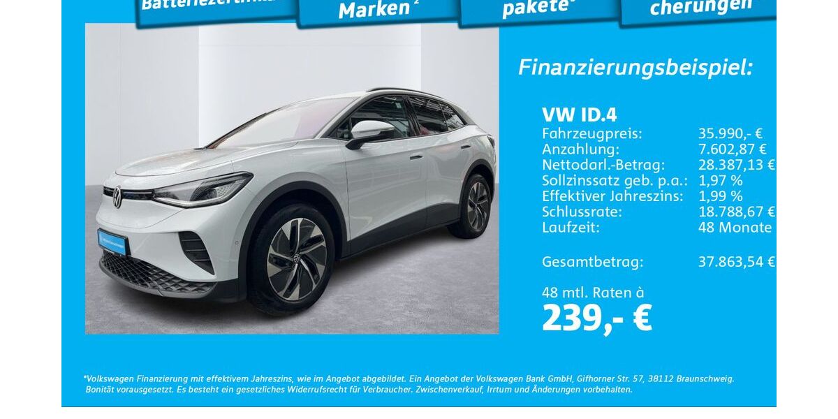 VW ID.4 4.958 km 35.990 &euro; Hamburg 22111