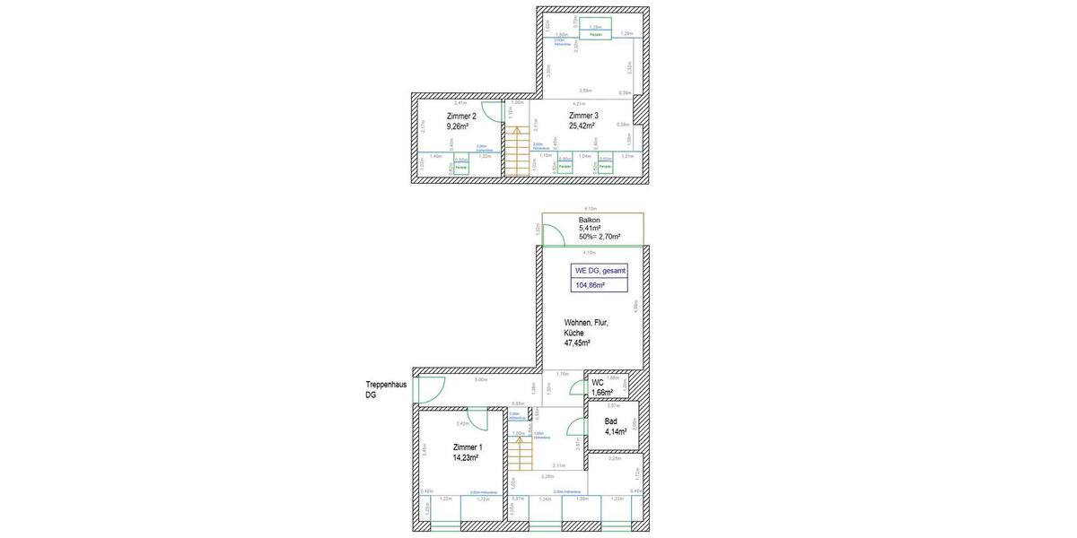 Maisonettenwohnung Hamburg Niendorf - 4 Zimmer, 105 m&sup2;, 496.000&euro; | Angebot:26206499