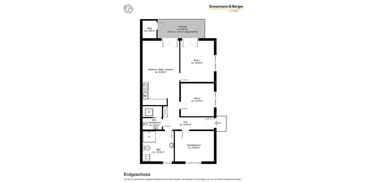 Etagenwohnung Hamburg Tonndorf - 4 Zimmer, 98 m&sup2;, 675.000&euro; | Angebot:26187510