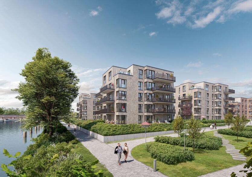 2-Zimmer-Neubauwohnung mit Elbblick zimmer