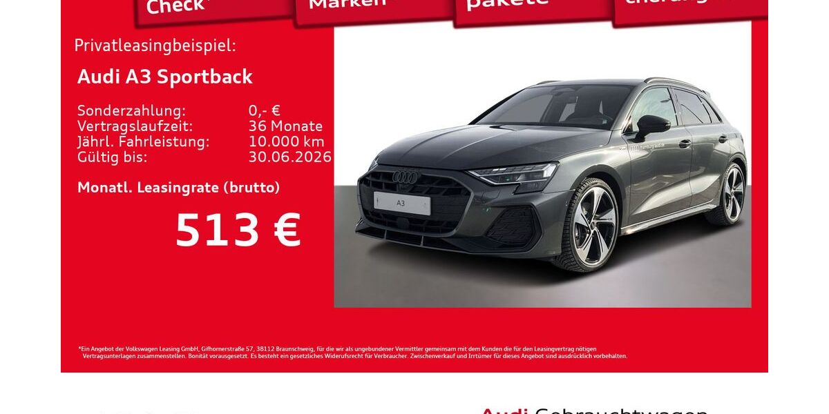 Audi A3 5.996 km 42.447 &euro; Hamburg 22529