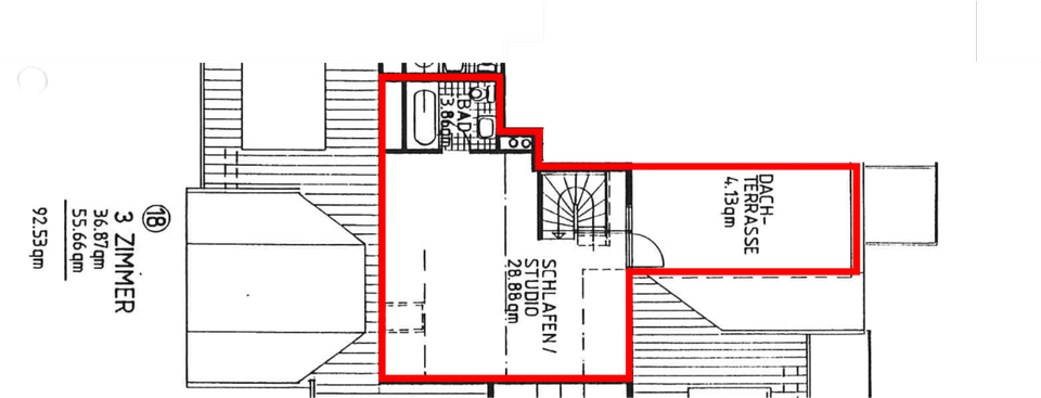 Maisonettenwohnung Hamburg Wandsbek - 2 Zimmer, 93 m&sup2;, 650.000&euro; | Angebot:25393785