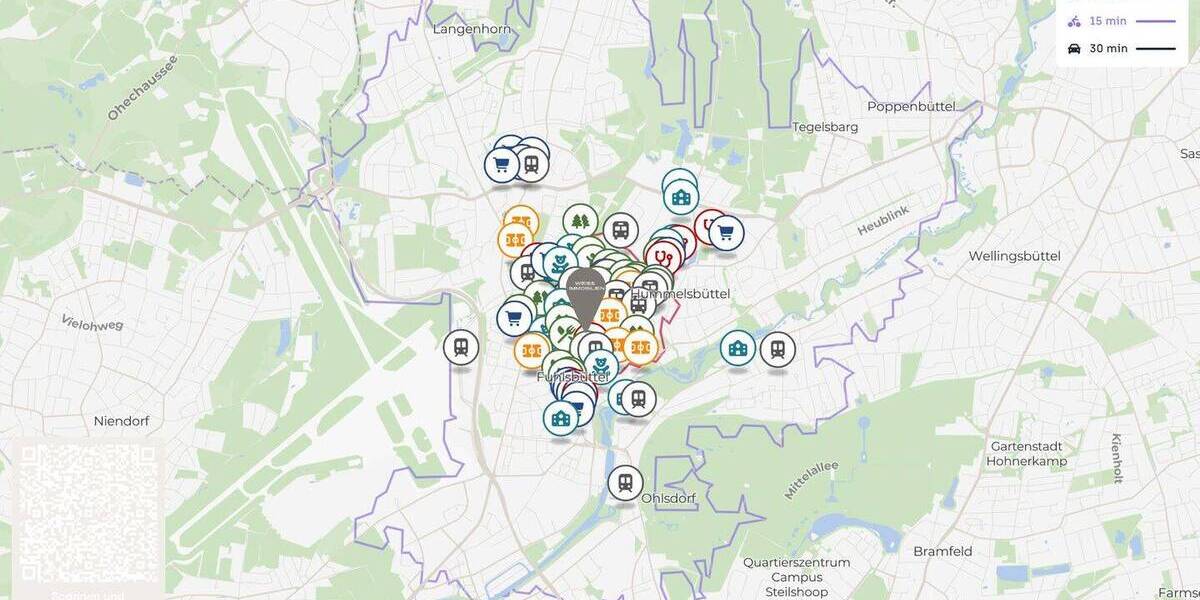 Etagenwohnung Hamburg Hummelsbüttel - 3 Zimmer, 69 m&sup2;, 290.000&euro; | Angebot:26105831