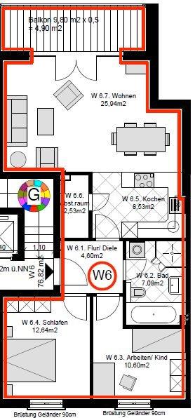 Etagenwohnung Hamburg Altstadt - 3 Zimmer, 77 m&sup2;, 1.590&euro; | Angebot:26286130