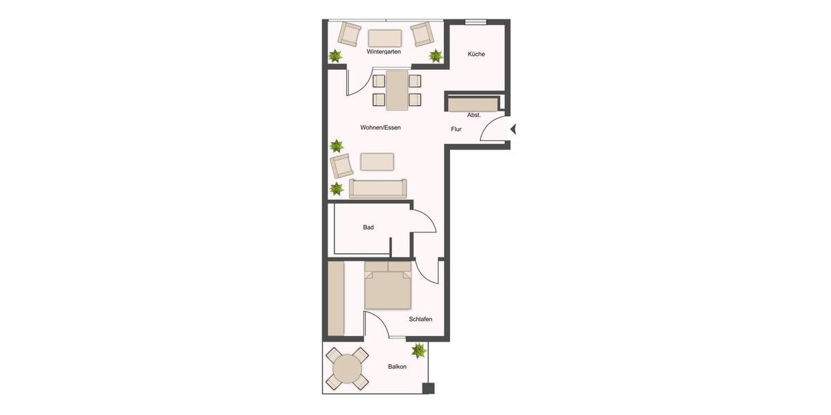 Etagenwohnung Reinbek - 2 Zimmer, 66 m&sup2;, 924&euro; | Angebot:26554892
