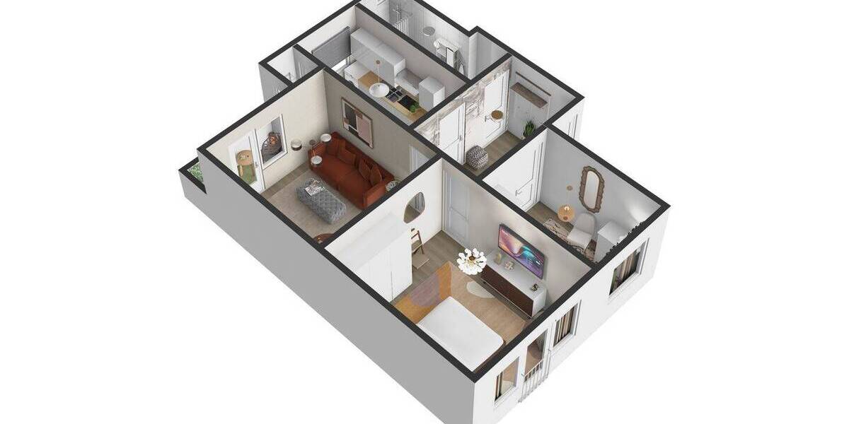 Etagenwohnung Hamburg Hamm - 3 Zimmer, 54 m&sup2;, 769&euro; | Angebot:26289860