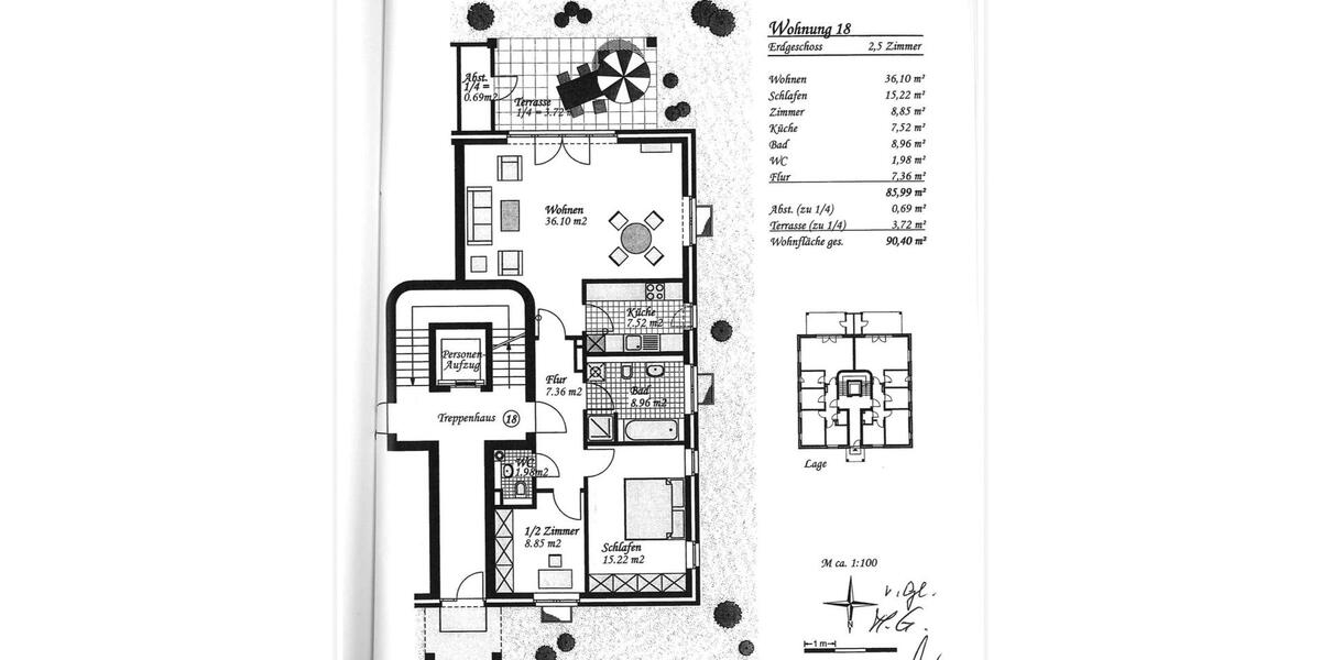 Erdgeschoßwohnung Pinneberg - 2.5 Zimmer, 90 m&sup2;, 430.000&euro; | Angebot:26901086