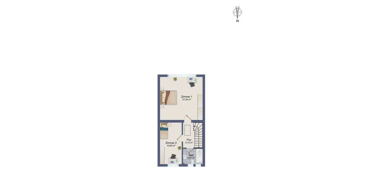 Reihenmittelhaus Hamburg Sasel - 4 Zimmer, 107 m&sup2;, 438.000&euro; | Angebot:26779584