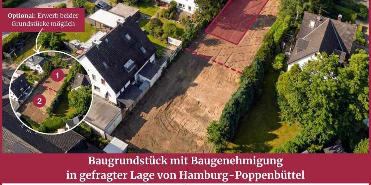 Grundstück Hamburg / Poppenbüttel Poppenbüttel - 389.000&euro; | Angebot:25606904