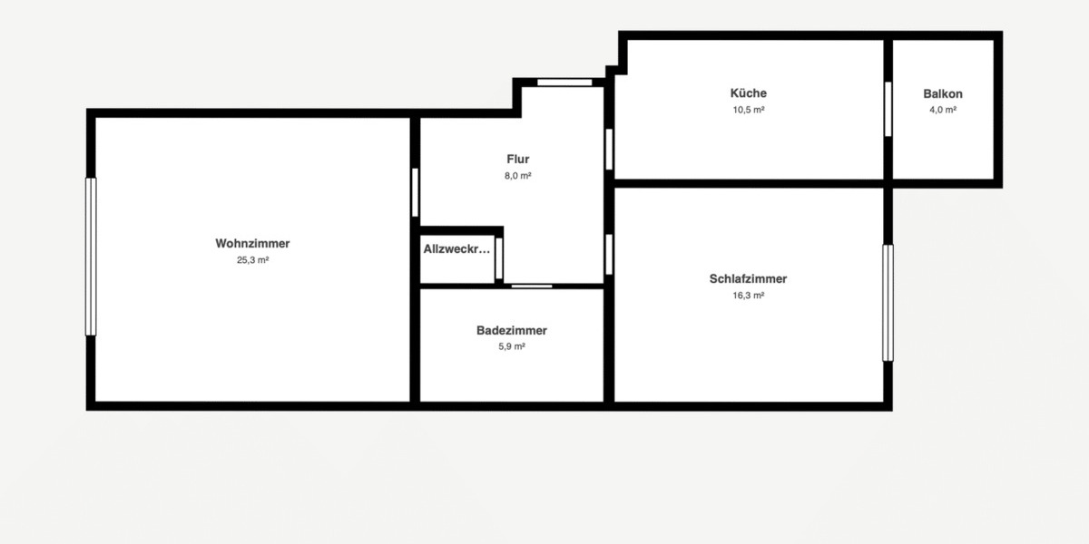 Etagenwohnung Hamburg Eidelstedt - 2 Zimmer, 70 m&sup2;, 1.050&euro; | Angebot:26796211