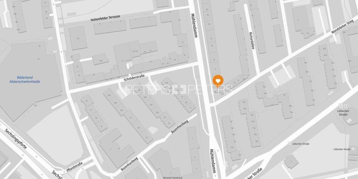 Etagenwohnung Hamburg Hohenfelde - 2 Zimmer, 45 m&sup2;, 280.000&euro; | Angebot:26453440