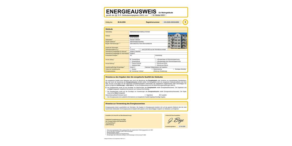 Etagenwohnung Hamburg Harvestehude - 4 Zimmer, 133 m&sup2;, 1.245.000&euro; | Angebot:26155494