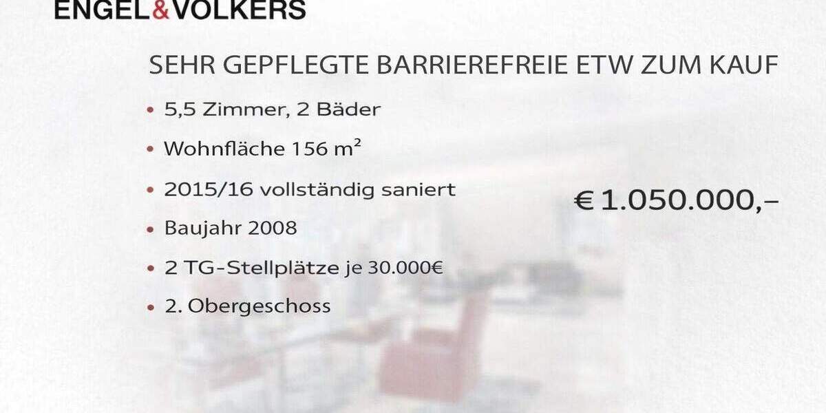 Etagenwohnung Hamburg Sasel - 5 Zimmer, 156 m&sup2;, 1.050.000&euro; | Angebot:24270386