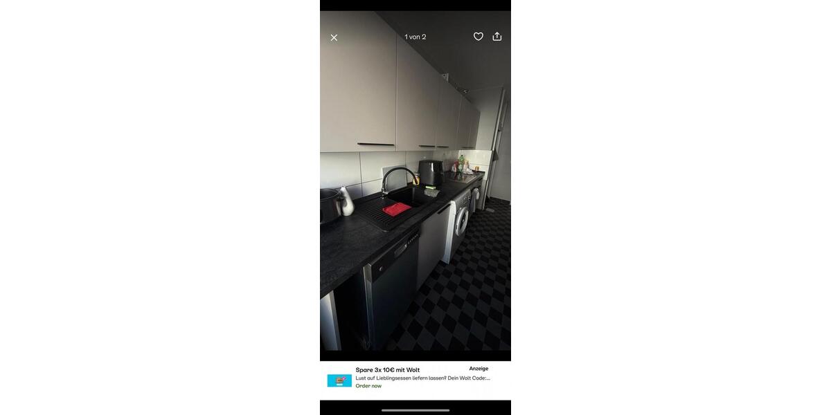 Etagenwohnung Hamburg Eimsbüttel - 2 Zimmer, 65 m&sup2;, 1.500&euro; | Angebot:26355495