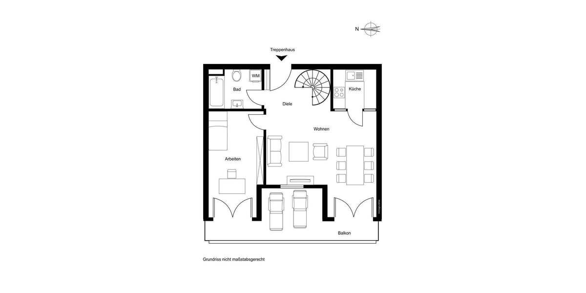 Etagenwohnung Hamburg / Bergstedt Bergstedt - 3 Zimmer, 68 m&sup2;, 319.000&euro; | Angebot:26628920