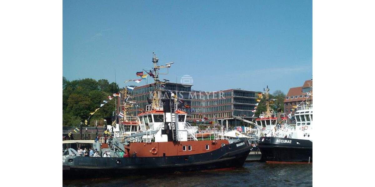 weiter Blick vom Balkon Hafen Elbe, repr. Büros provisionsfrei zimmer
