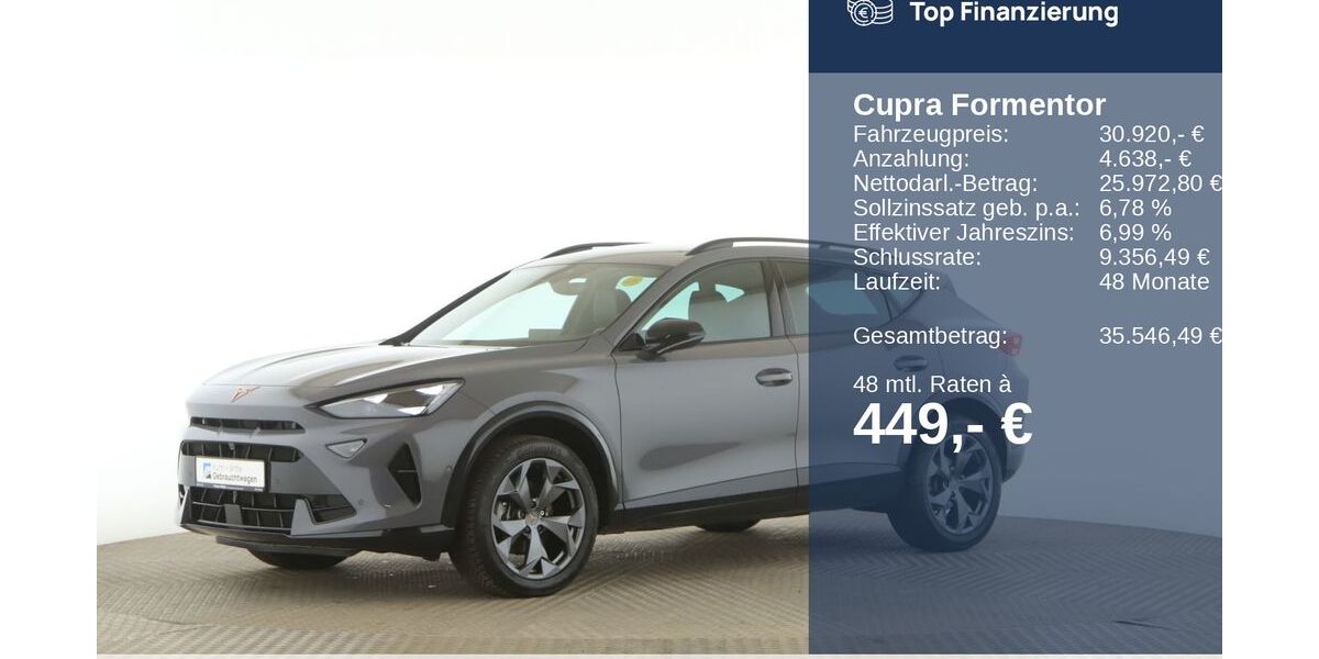 Cupra Formentor 24.454 km 28.450 &euro; Wedel 22880