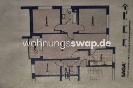 Wohnung zum Mieten in Hamburg-Mitte, Hamburg 553 € 89 m² 4 zimmer
