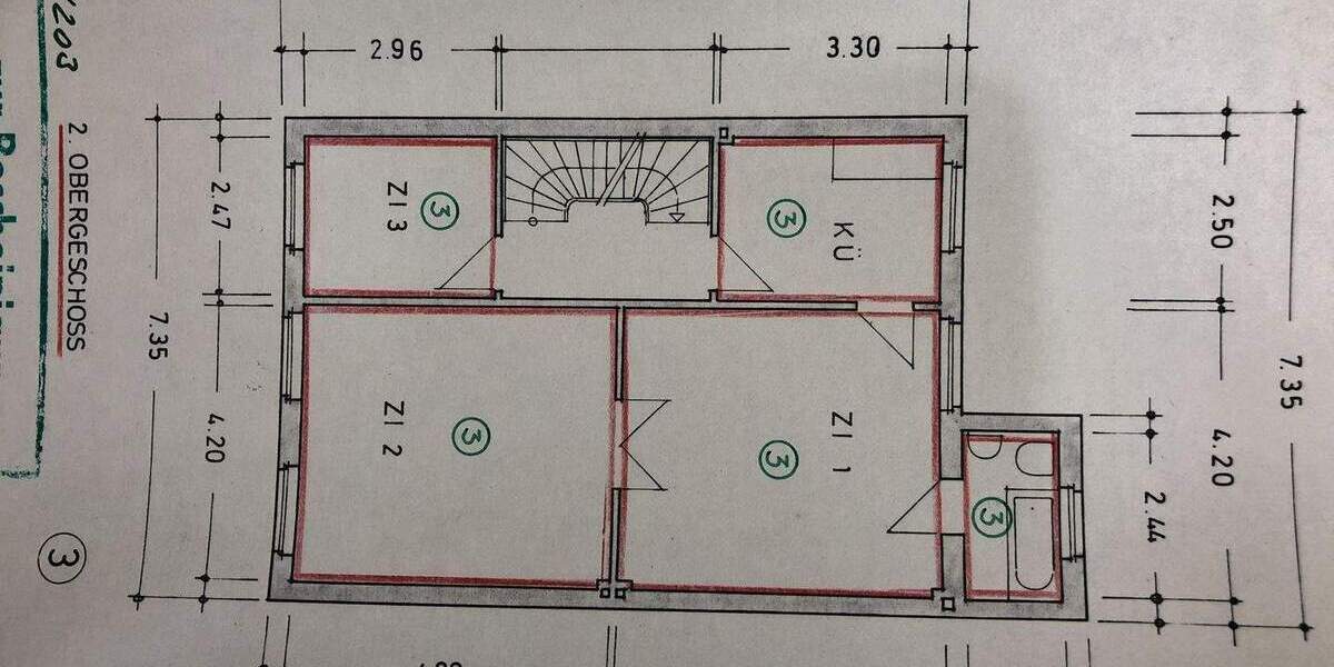 Etagenwohnung Hamburg Altona-Altstadt - 2 Zimmer, 59 m&sup2;, 289.000&euro; | Angebot:26156267