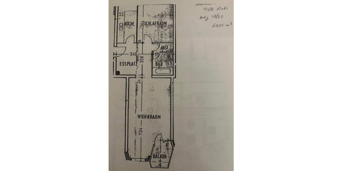 Etagenwohnung Hamburg Winterhude - 2 Zimmer, 61 m&sup2;, 1.300&euro; | Angebot:26306433