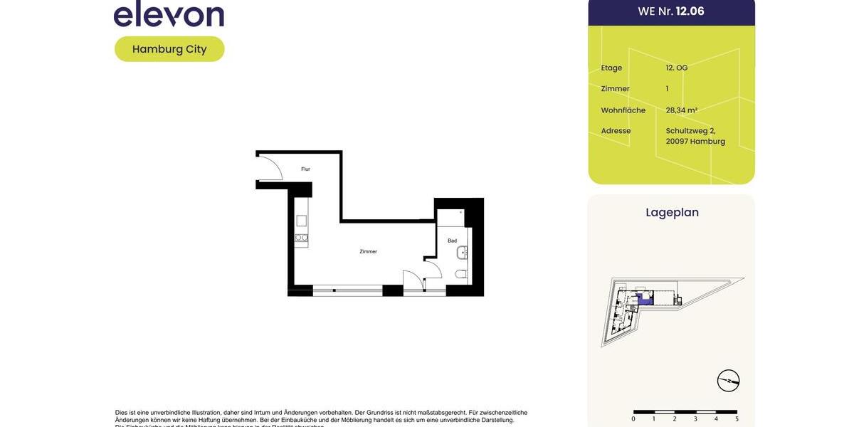 Einfamilienhaus Hamburg Hamburg-Mitte - 1 Zimmer, 28 m&sup2;, 894&euro; | Angebot:26271448