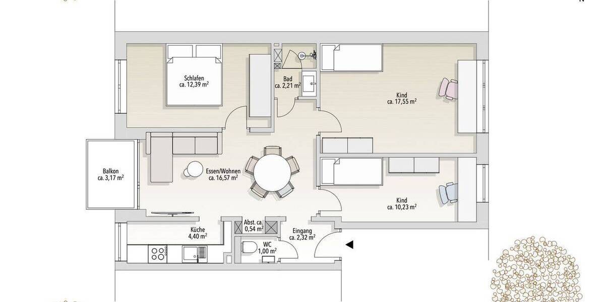 Etagenwohnung Hamburg St. Pauli - 4 Zimmer, 70 m&sup2;, 565.000&euro; | Angebot:26358901