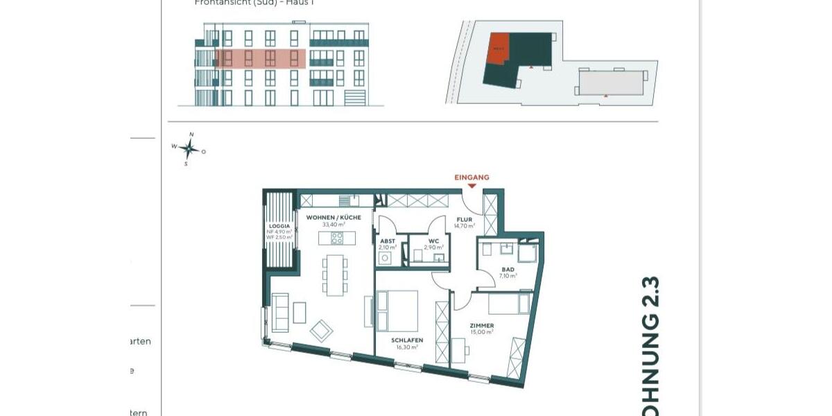Etagenwohnung Hamburg Altona - 3 Zimmer, 95 m&sup2;, 2.458&euro; | Angebot:26114345