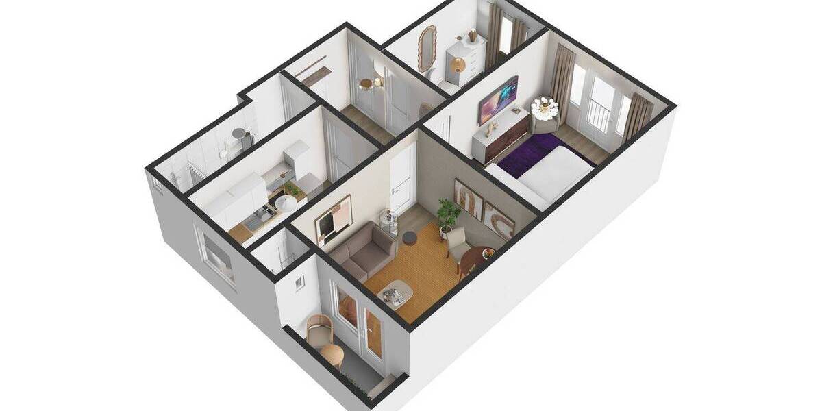 Etagenwohnung Hamburg Hamm - 3 Zimmer, 54 m&sup2;, 769&euro; | Angebot:26686590