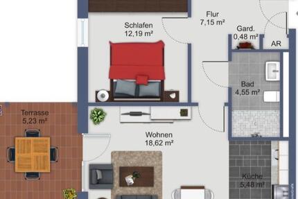 Wohnung Reinbek - 2 Zimmer, 54 m&sup2;, 1.030&euro; | Angebot:25719804