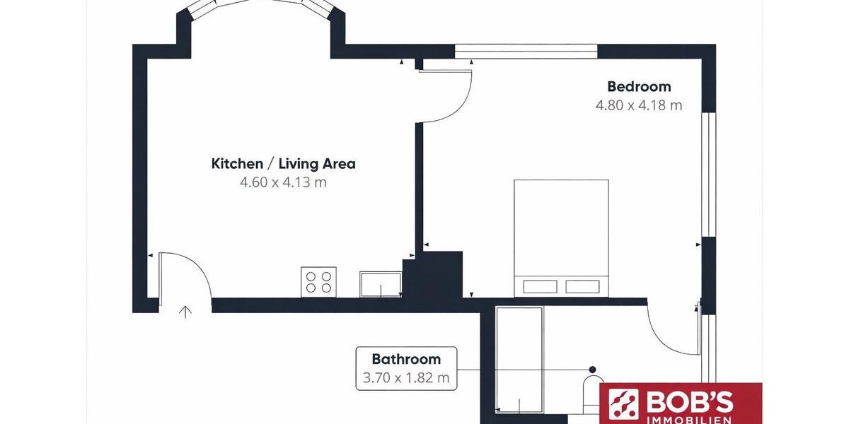 2-Zimmer-Service-Apartment Möbliert Hamburg HafenCity 1 zimmer